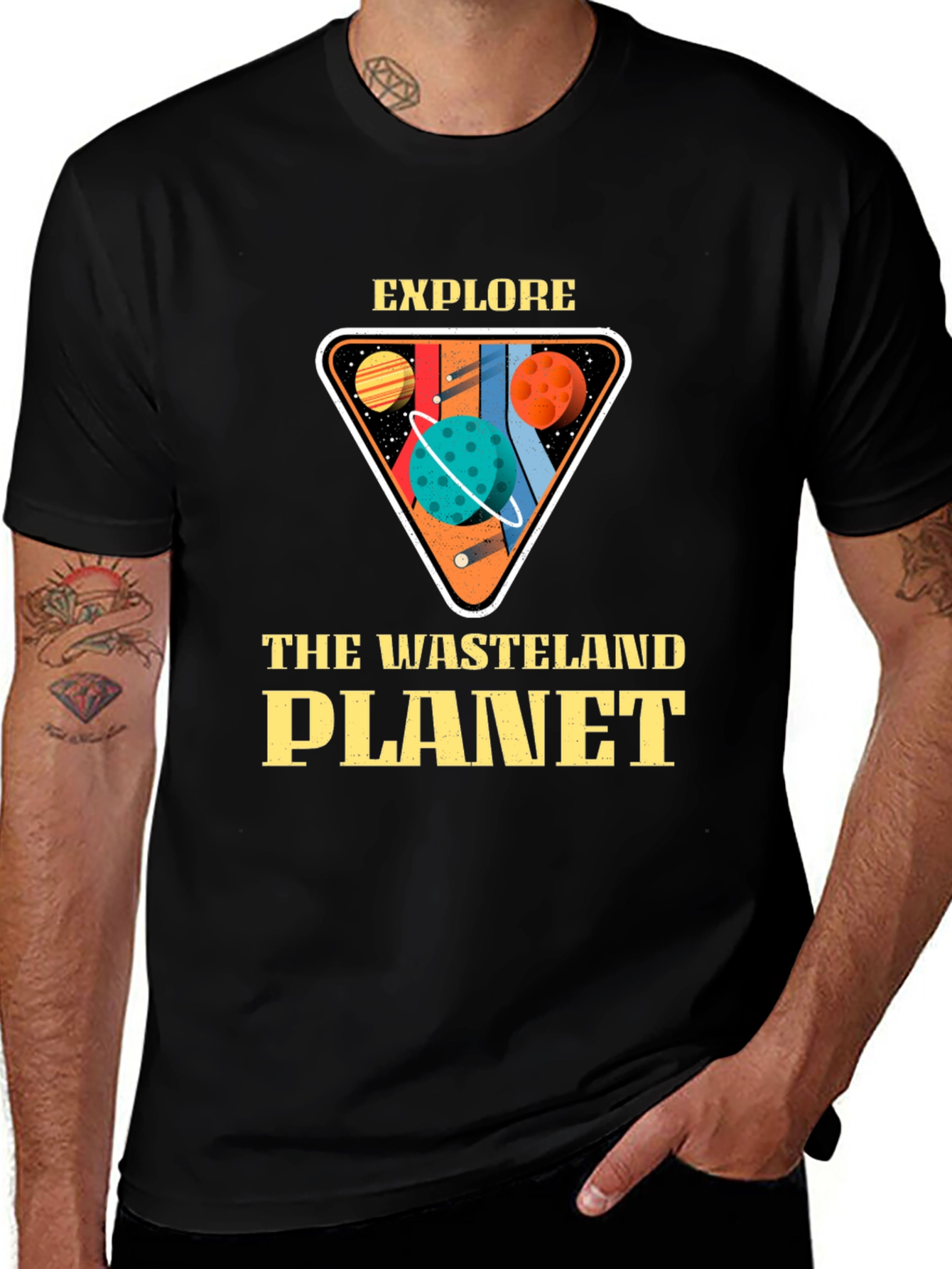 Explore the Wasteland Planet Graphic Tee