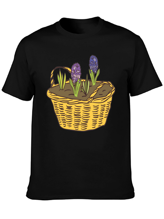 Basket of Flowers Graphic T-Shirt
