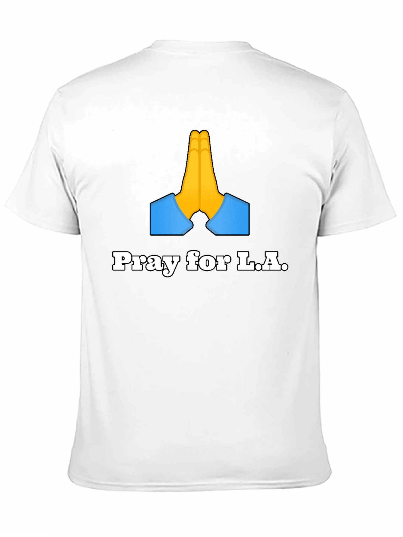 Pray for L.A. Graphic T-Shirt - Black