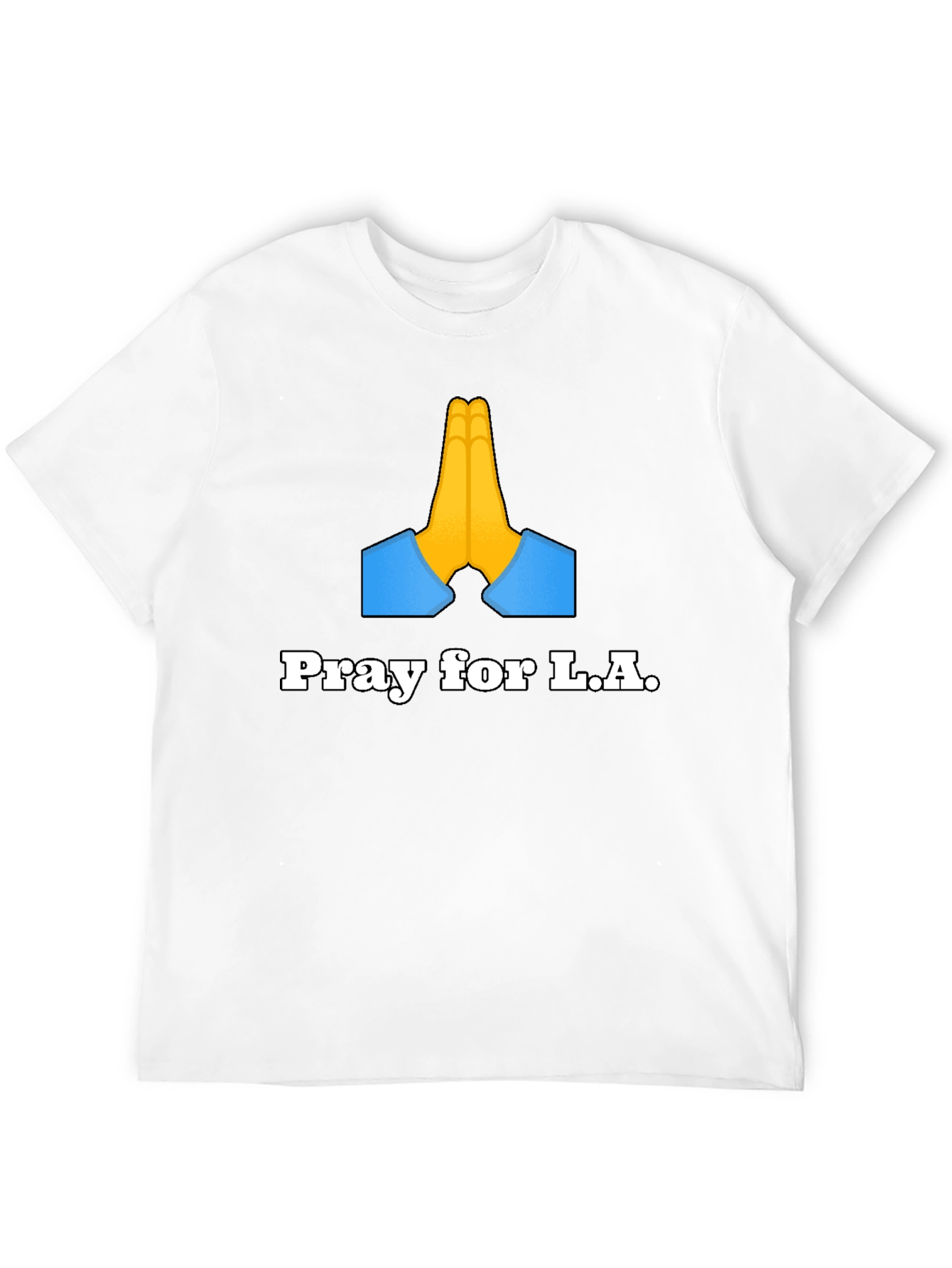 Pray for L.A. Graphic T-Shirt - Black