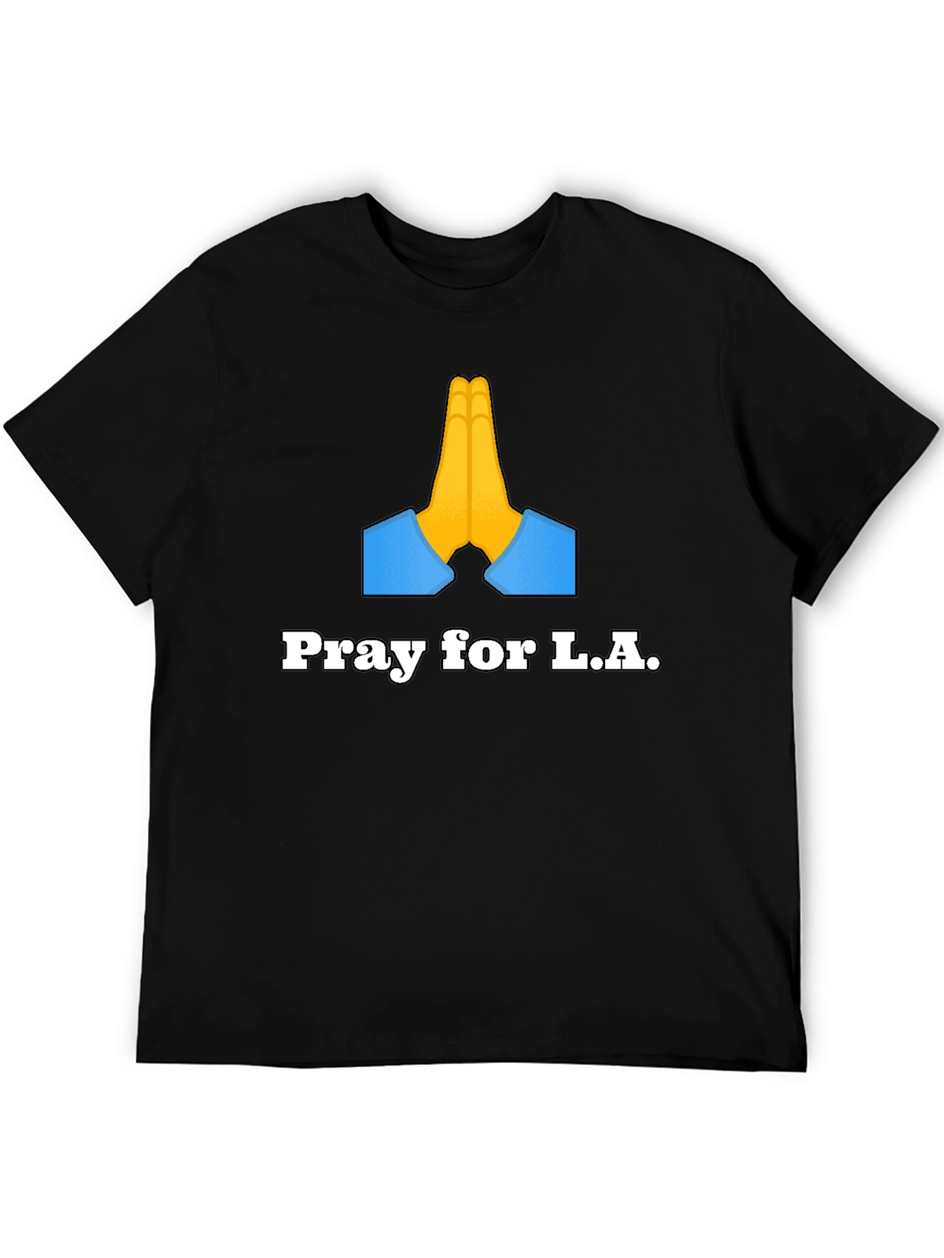 Pray for L.A. Graphic T-Shirt - Black