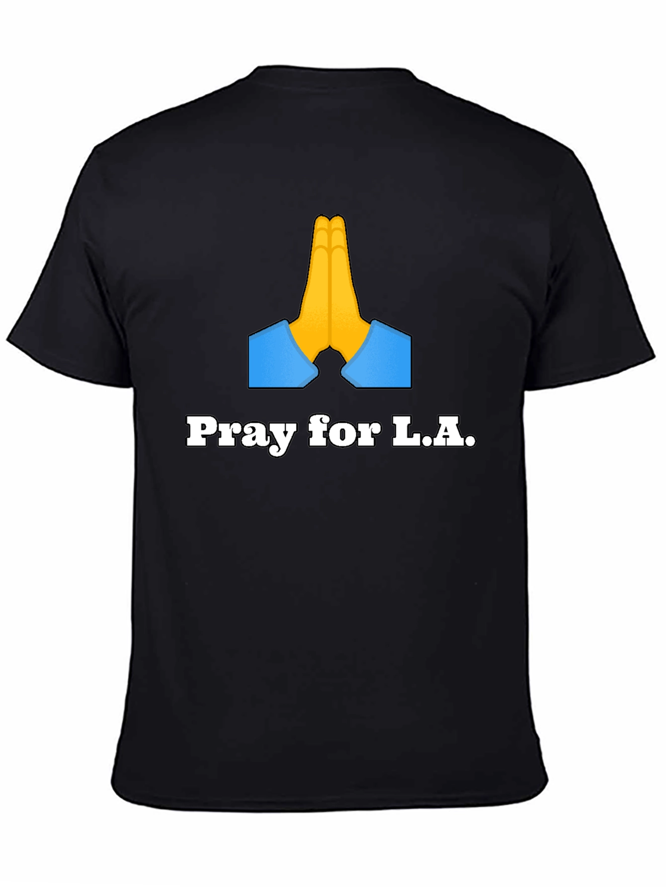 Pray for L.A. Graphic T-Shirt - Black