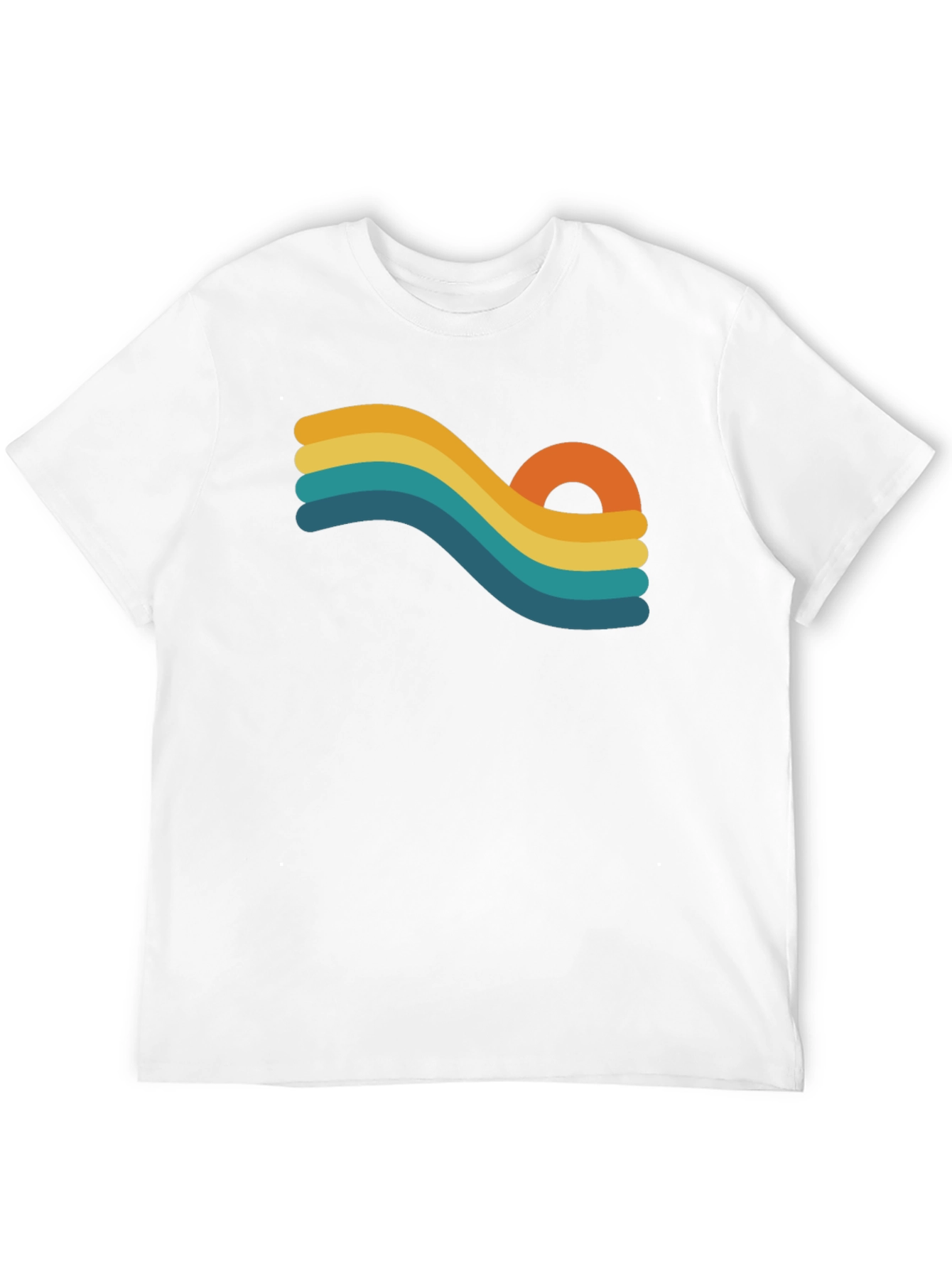 Retro Wave Graphic Black T-Shirt