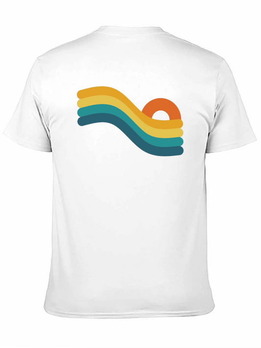 Retro Wave Graphic Black T-Shirt