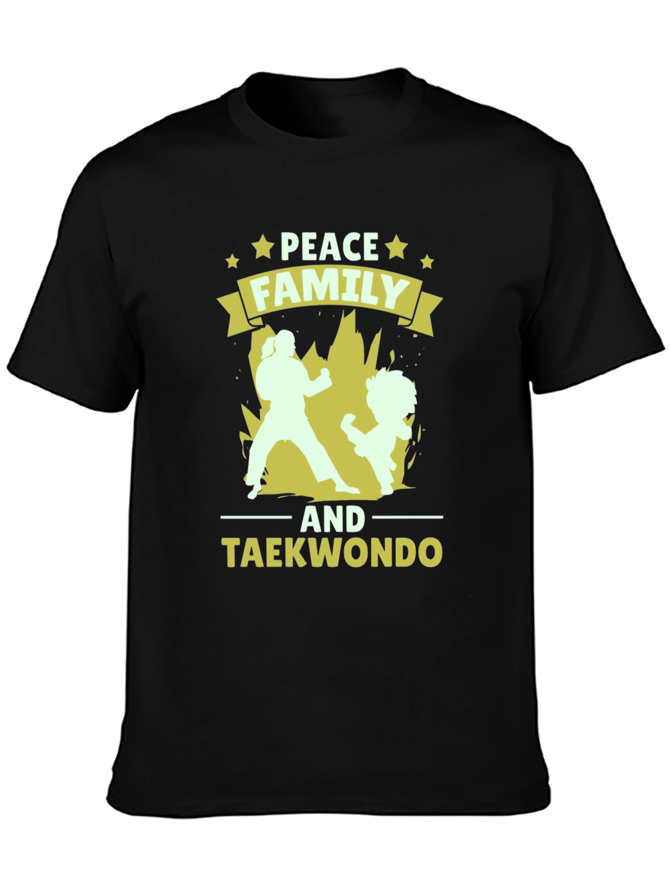 Peace Family Taekwondo Graphic T-Shirt