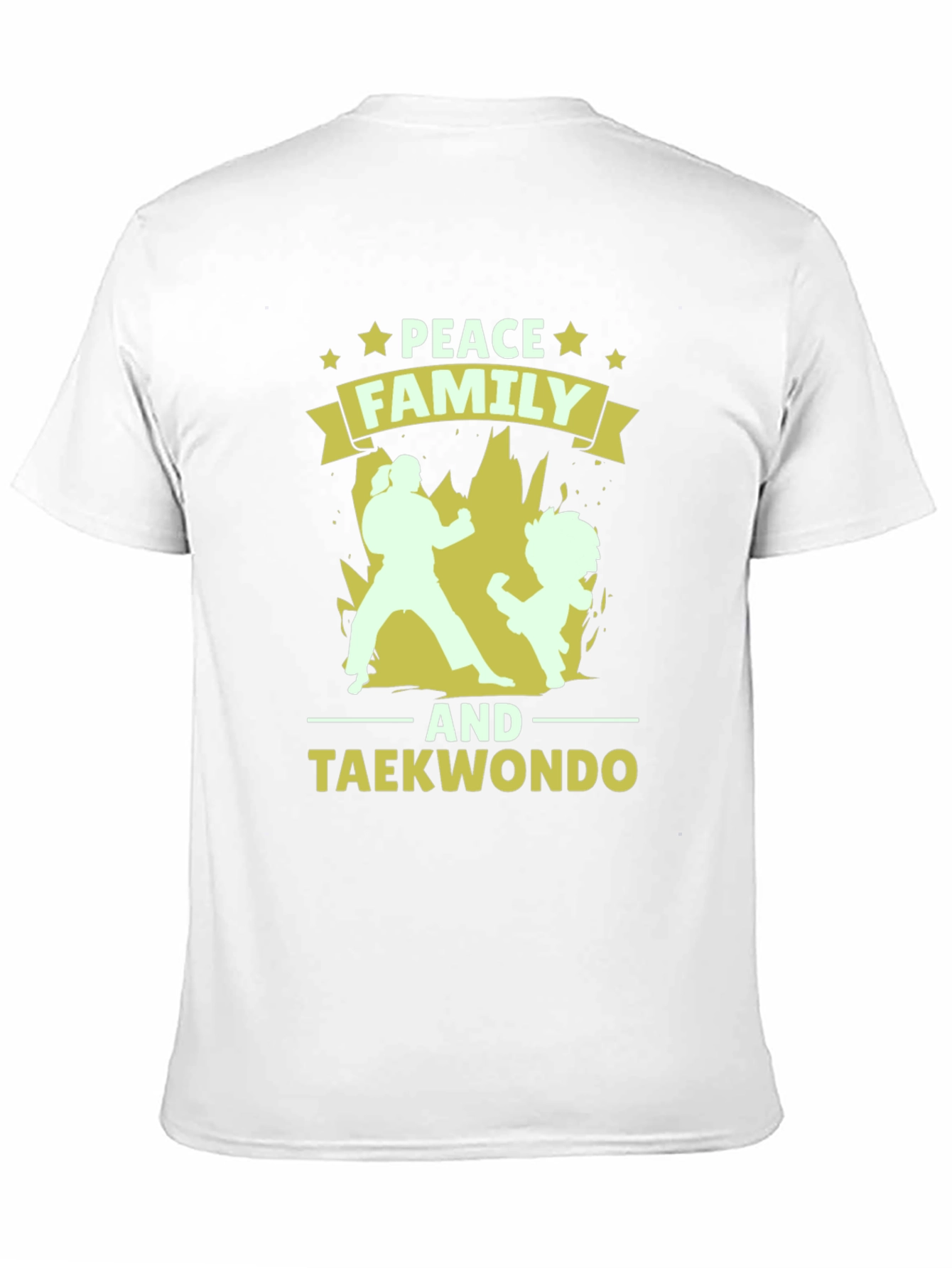 Peace Family Taekwondo Graphic T-Shirt