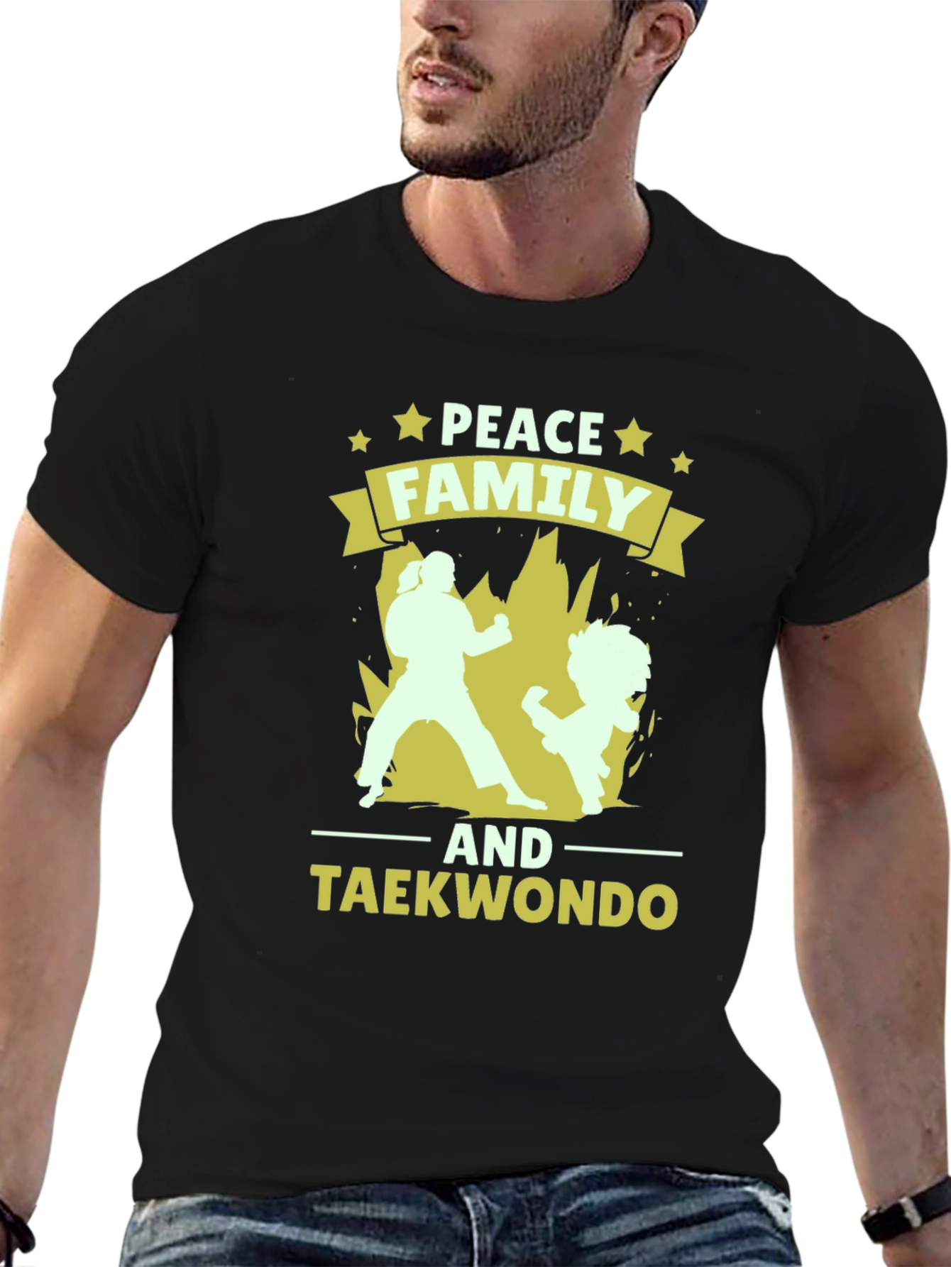 Peace Family Taekwondo Graphic T-Shirt