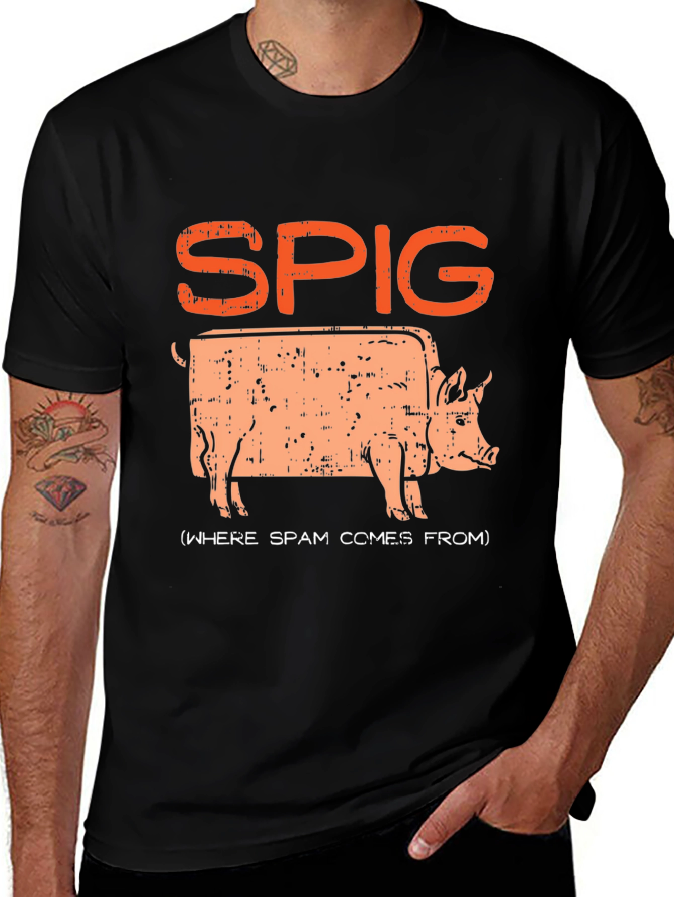 SPIG Pig T-Shirt - Where Spam Comes From