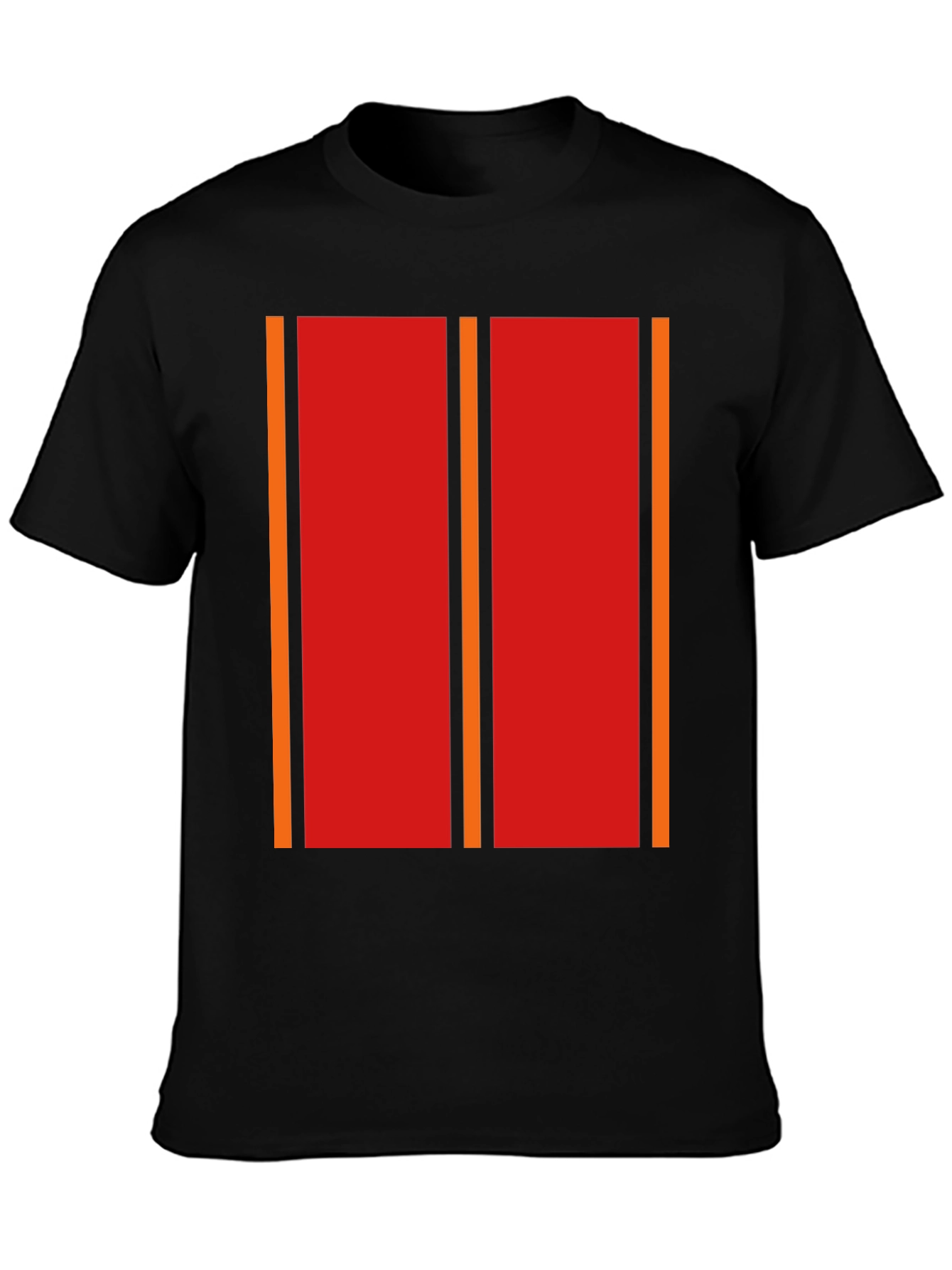 Retro Stripe Graphic Tee - Bold Casual Style