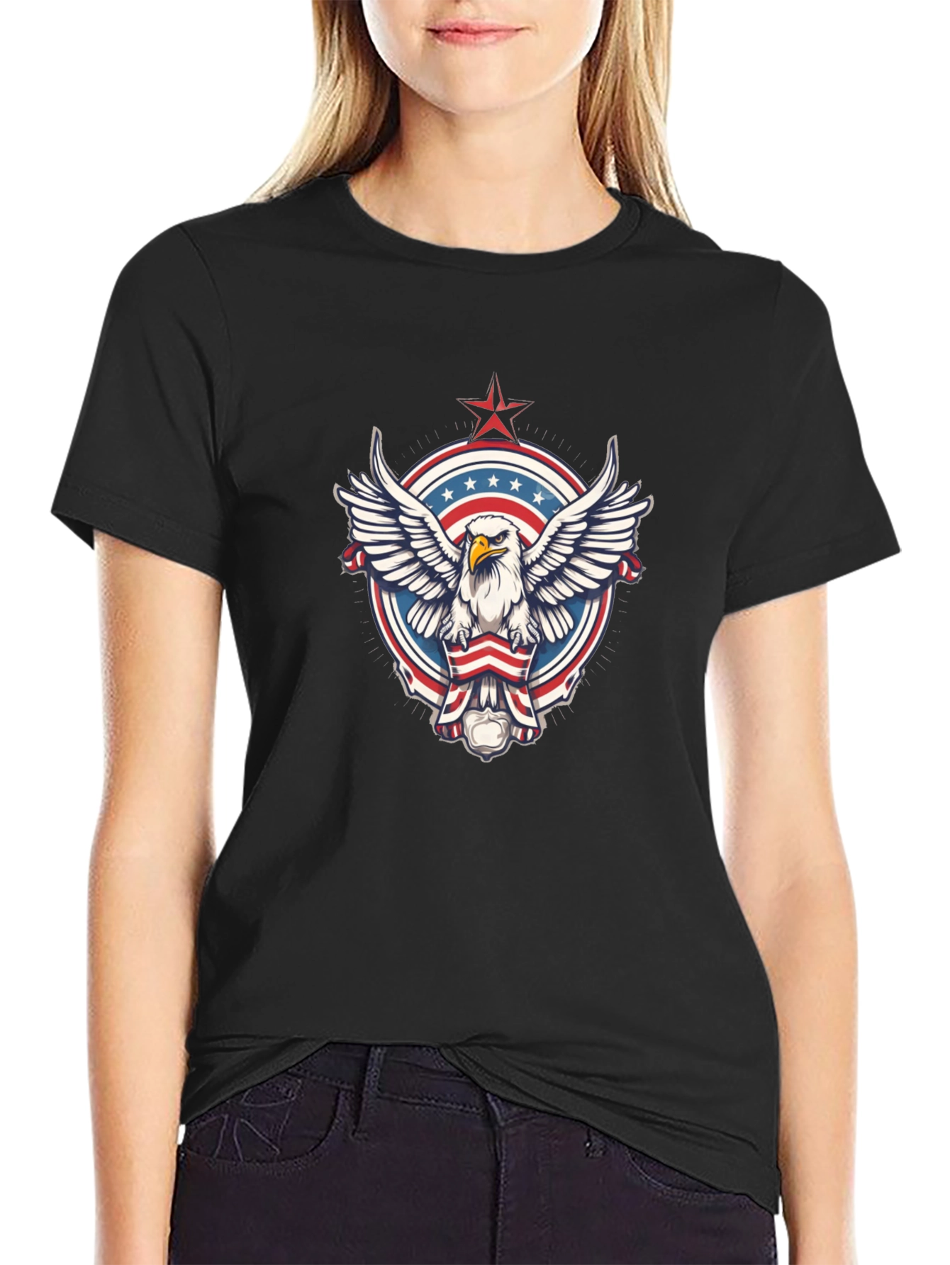 American Eagle Graphic T-Shirt - Patriotic Design