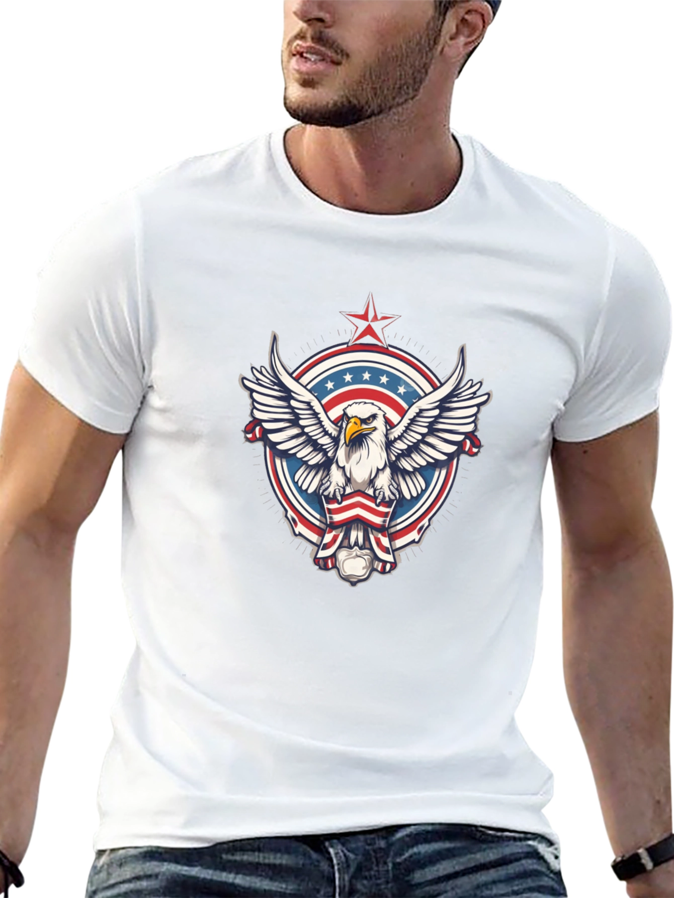 American Eagle Graphic T-Shirt - Patriotic Design