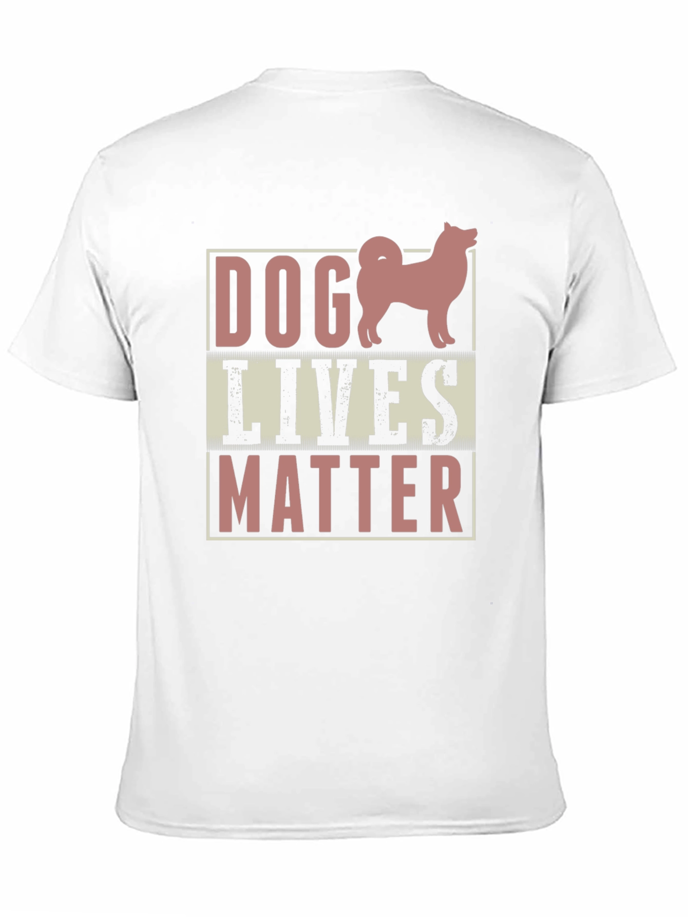 Dog Lives Matter Graphic Tee - Black Cotton Shirt