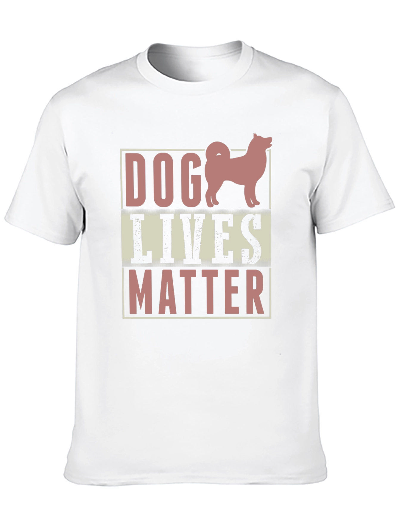 Dog Lives Matter Graphic Tee - Black Cotton Shirt