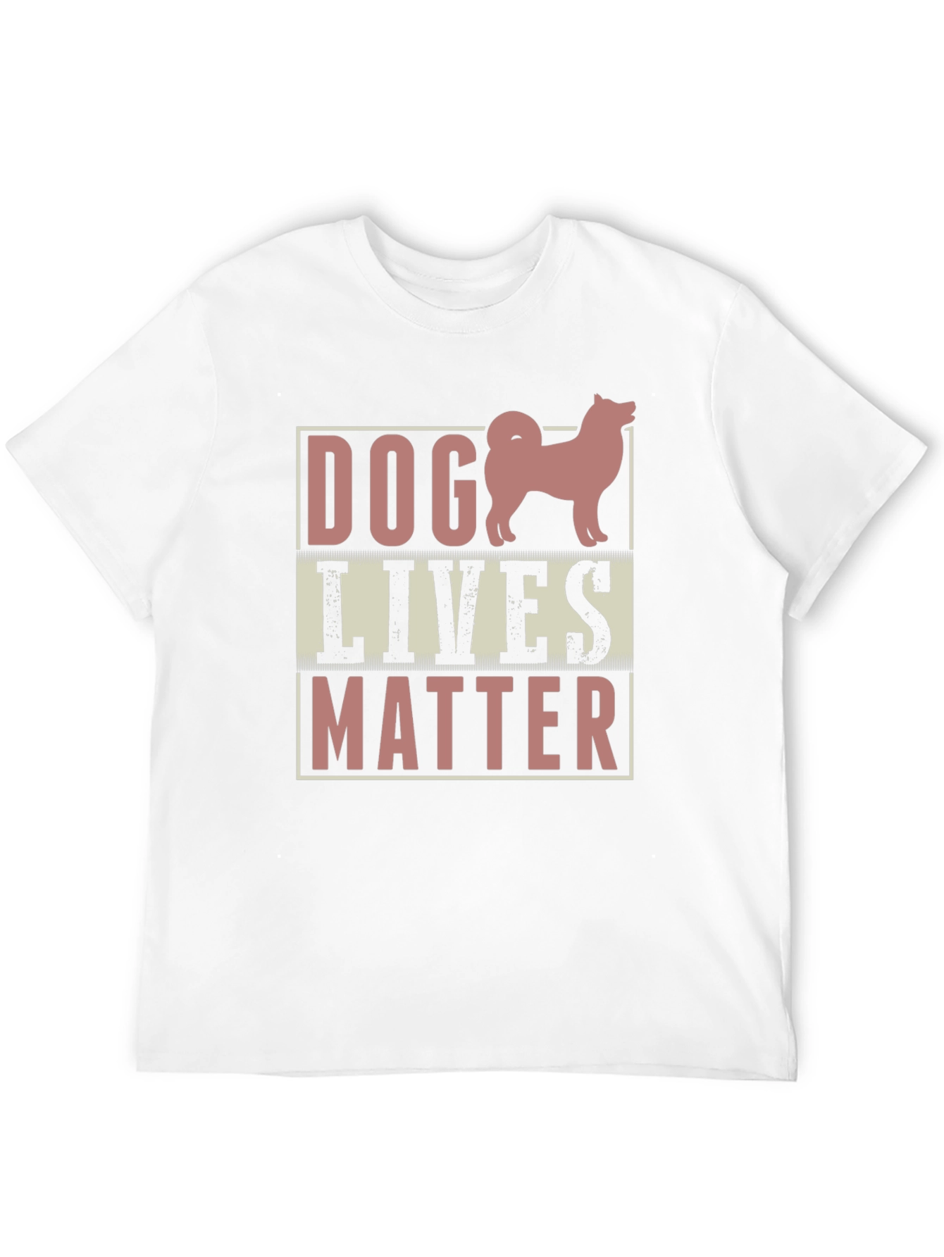 Dog Lives Matter Graphic Tee - Black Cotton Shirt