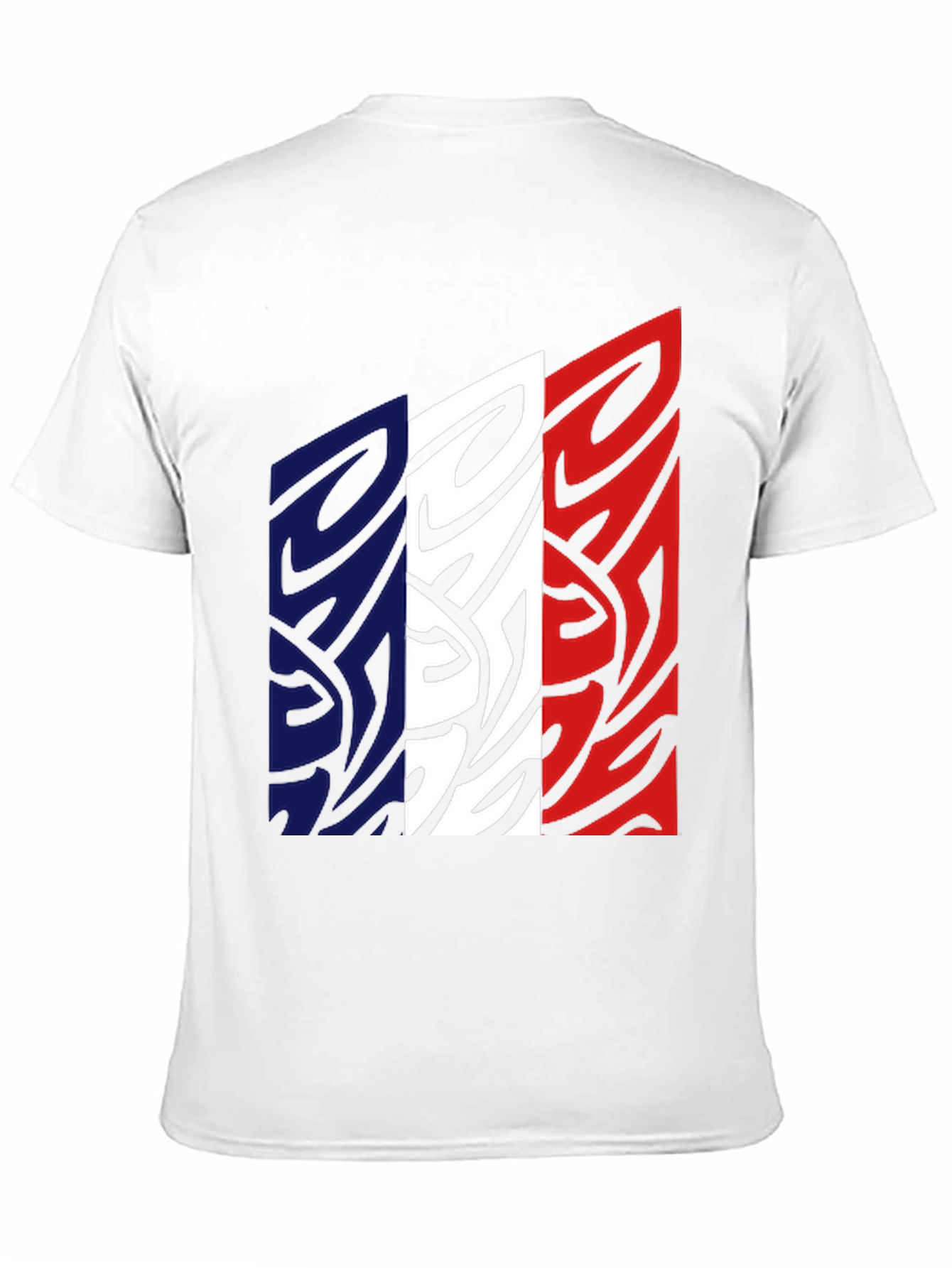 France Flag Graphic Tee - Black Cotton Blend Shirt
