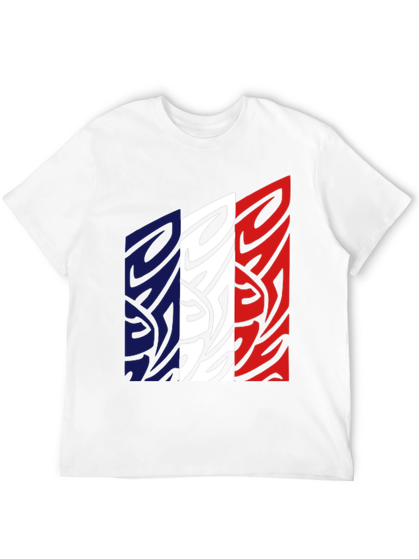 France Flag Graphic Tee - Black Cotton Blend Shirt