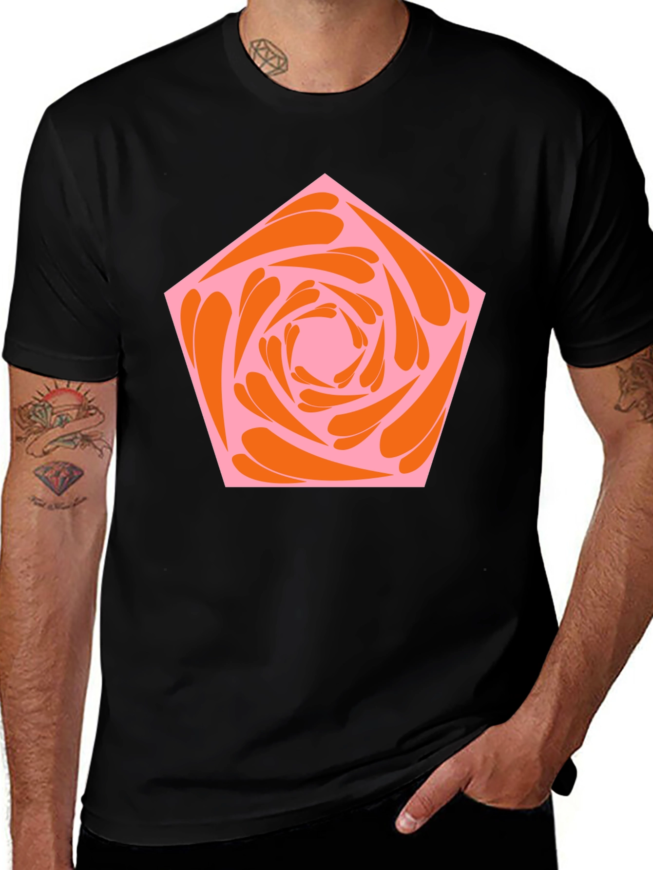 Abstract Flower Graphic Tee