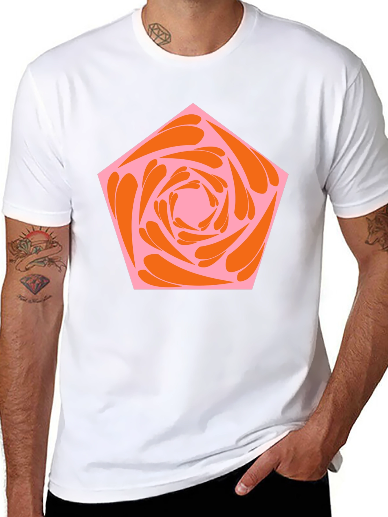 Abstract Flower Graphic Tee