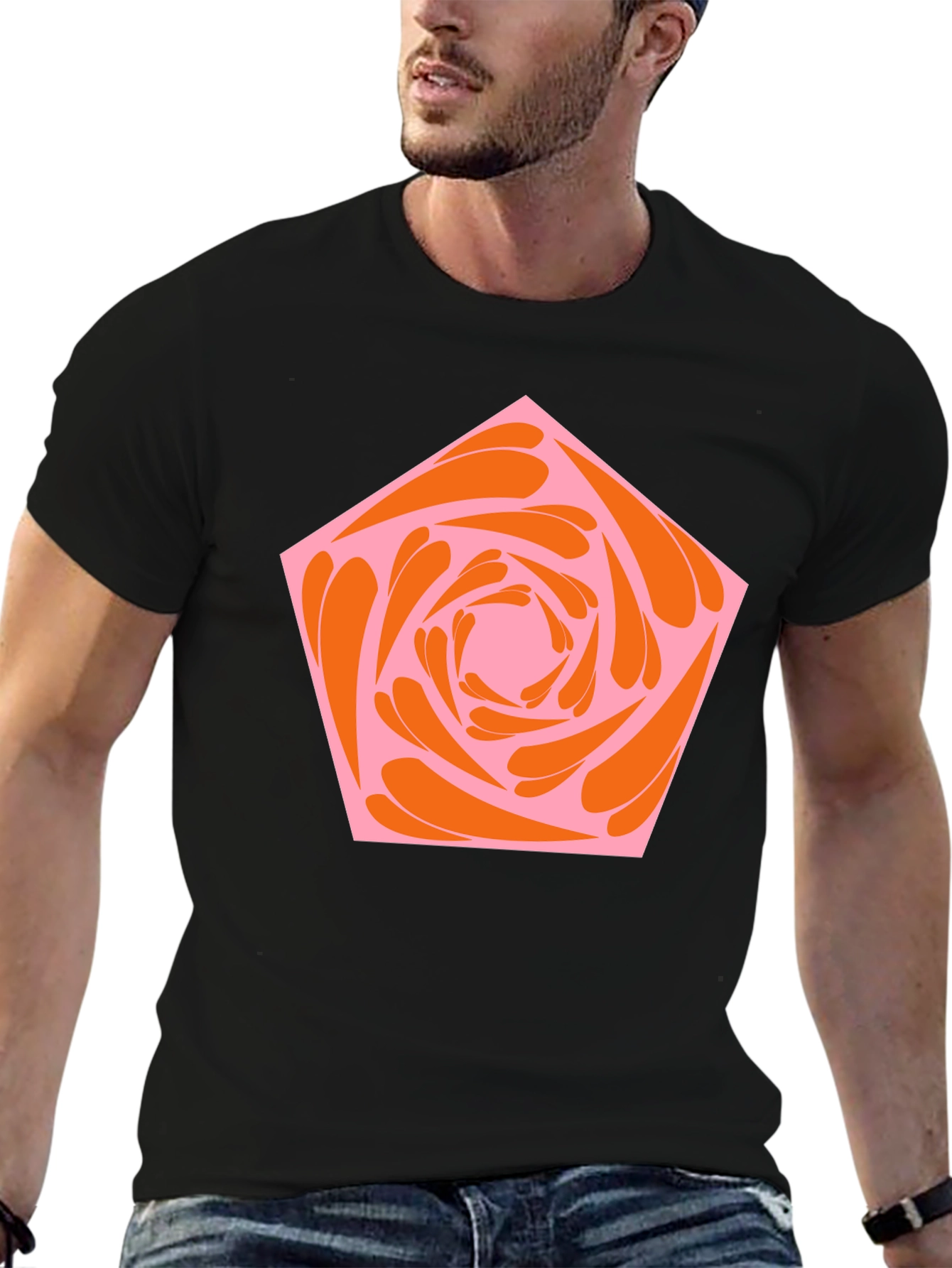 Abstract Flower Graphic Tee