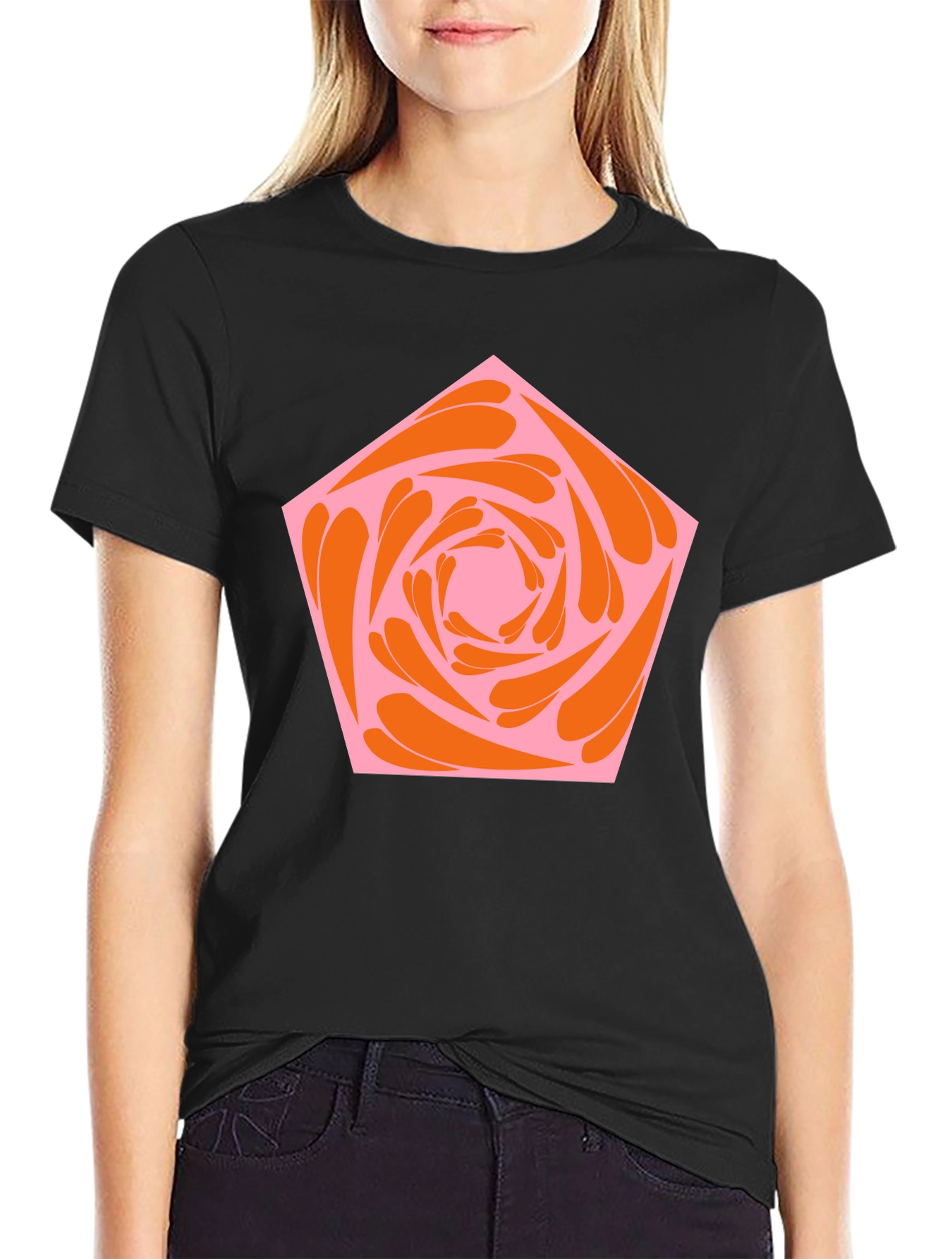 Abstract Flower Graphic Tee