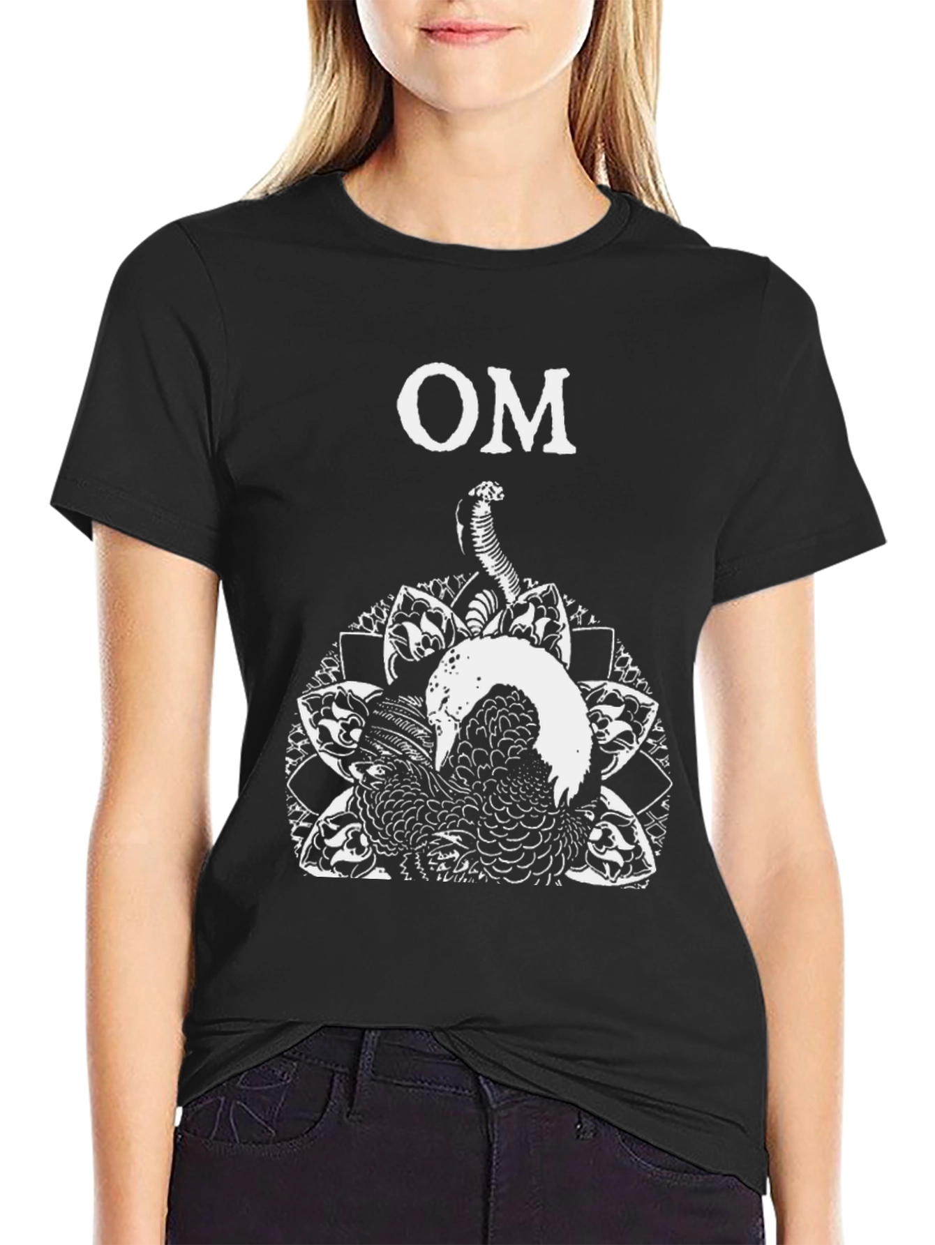 OM Snake Graphic Black T-Shirt