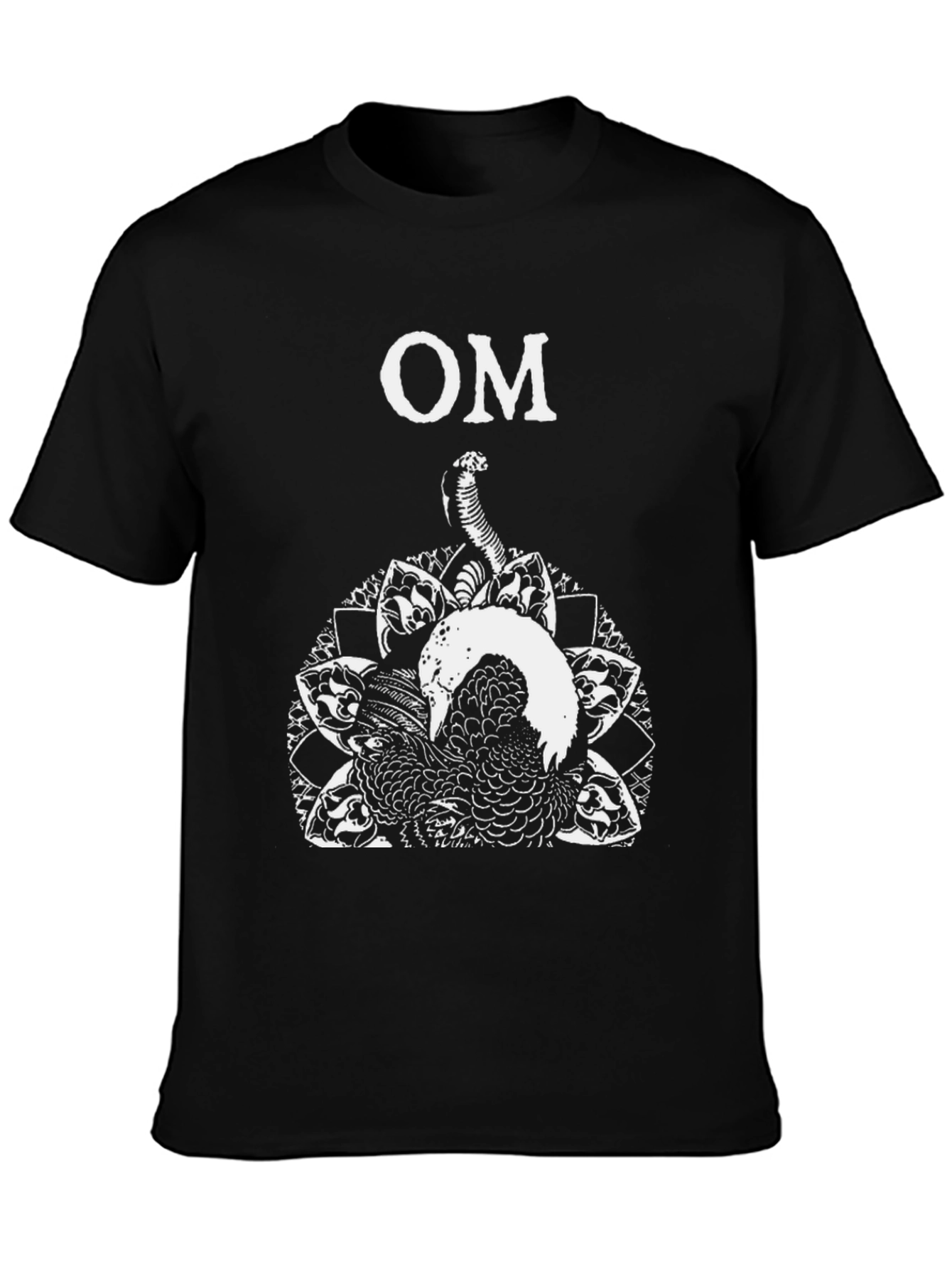 OM Snake Graphic Black T-Shirt