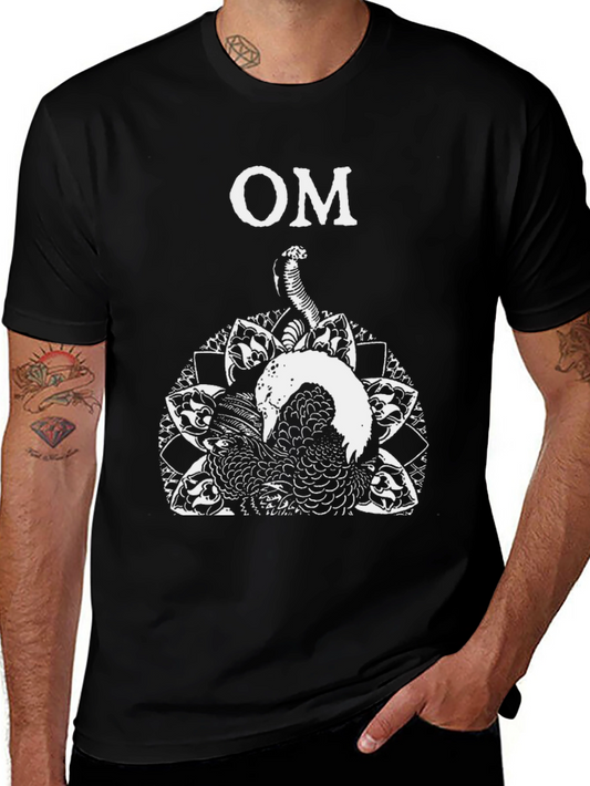 OM Snake Graphic Black T-Shirt