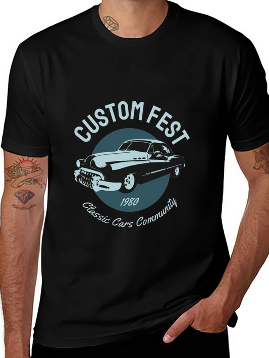 Custom Fest Classic Cars T-Shirt - 1980 Design
