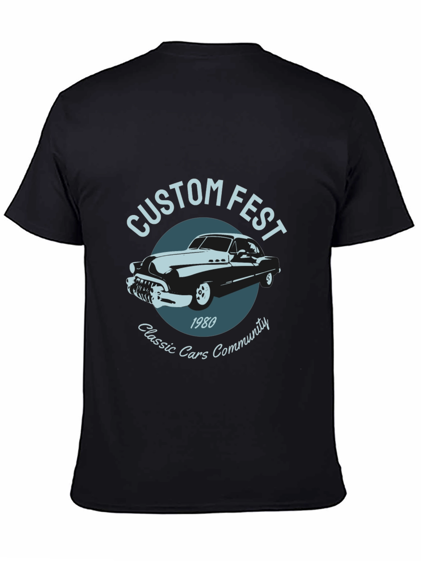 Custom Fest Classic Cars T-Shirt - 1980 Design