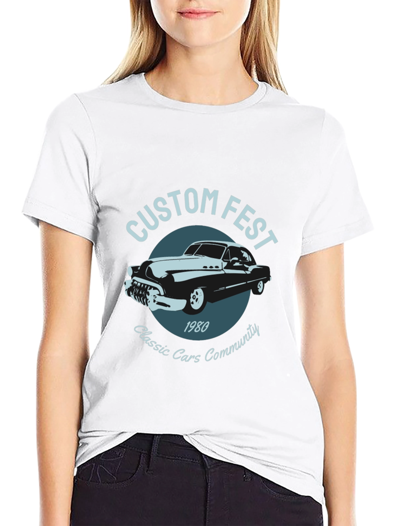 Custom Fest Classic Cars T-Shirt - 1980 Design