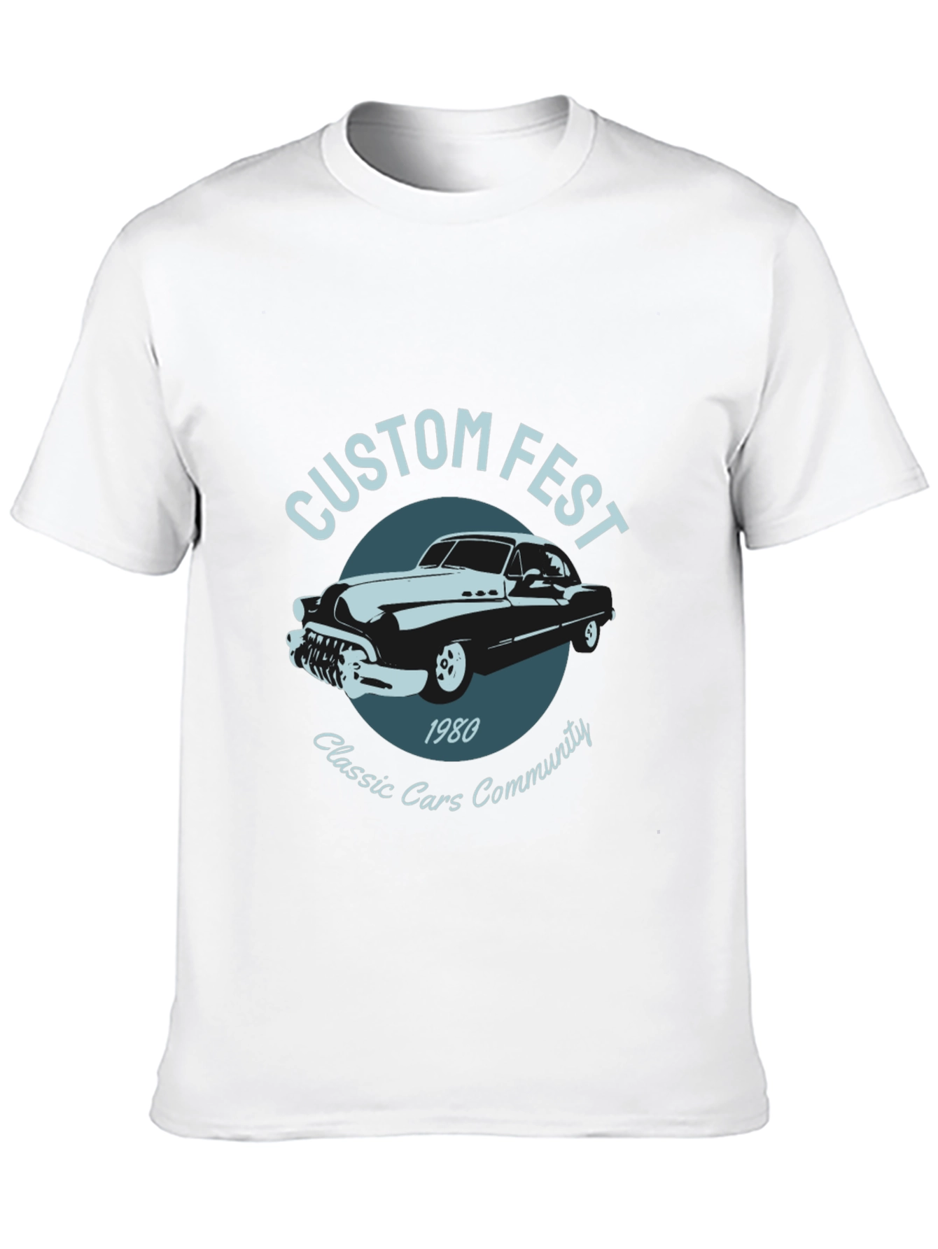Custom Fest Classic Cars T-Shirt - 1980 Design