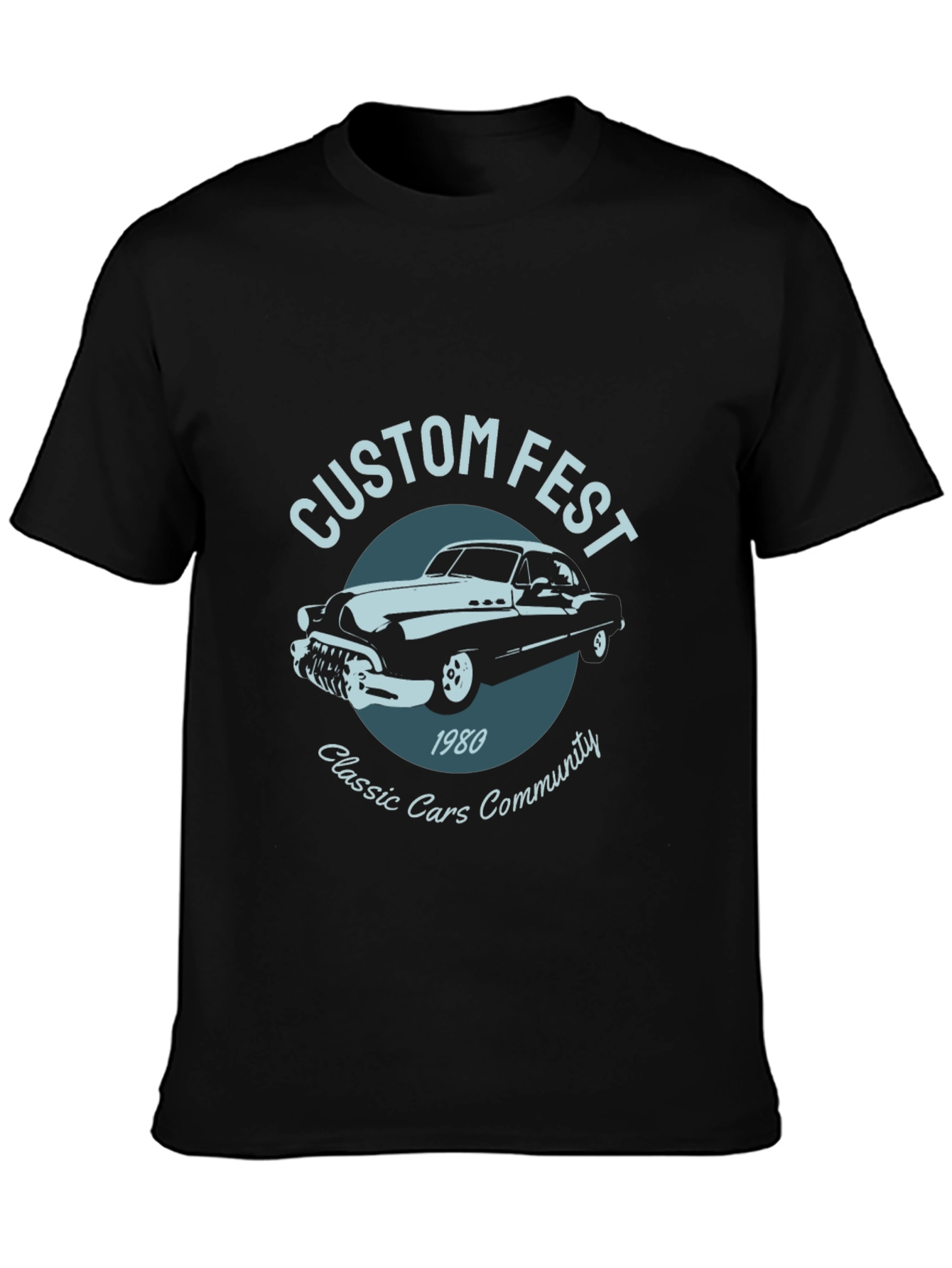 Custom Fest Classic Cars T-Shirt - 1980 Design