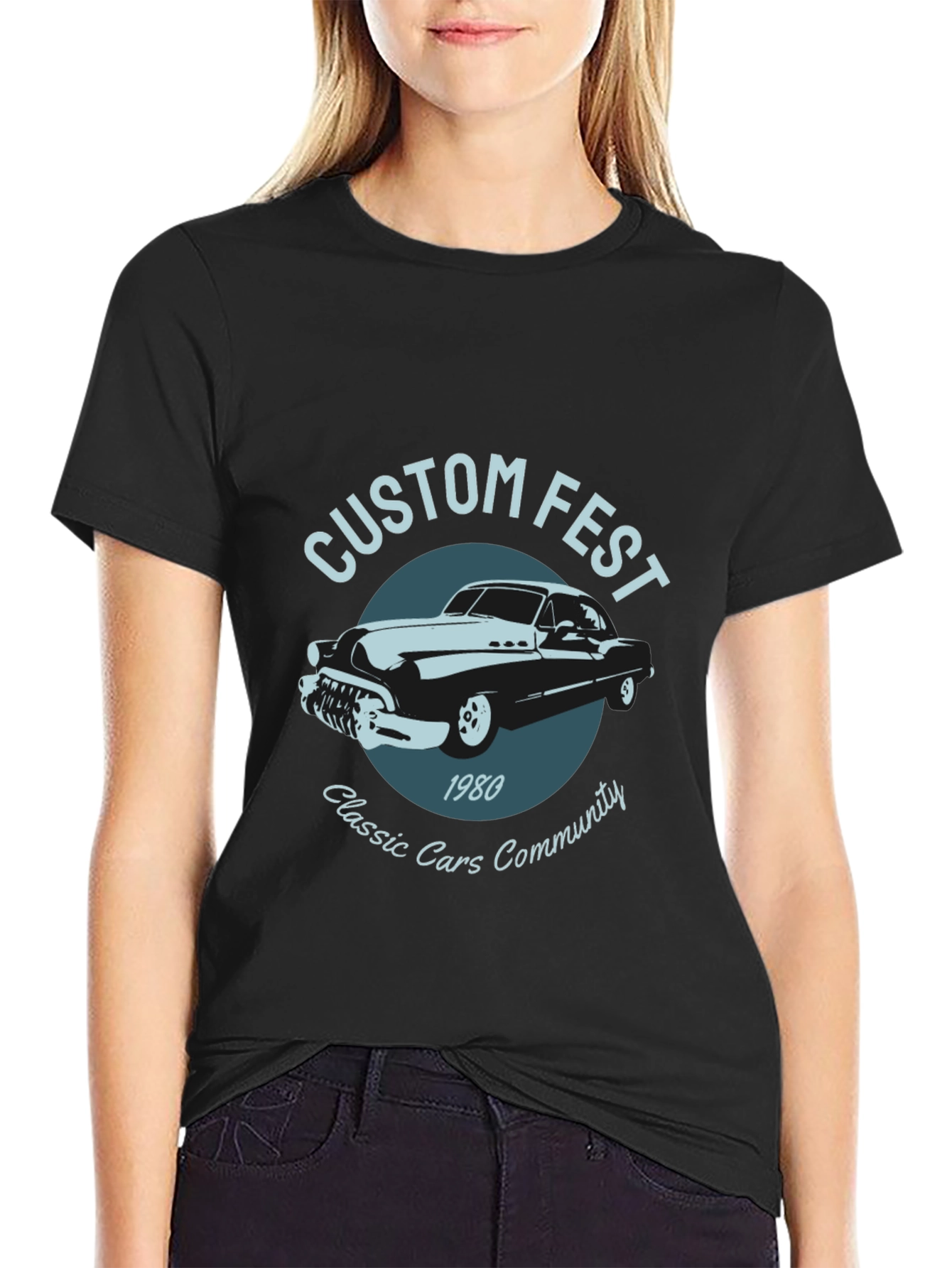 Custom Fest Classic Cars T-Shirt - 1980 Design