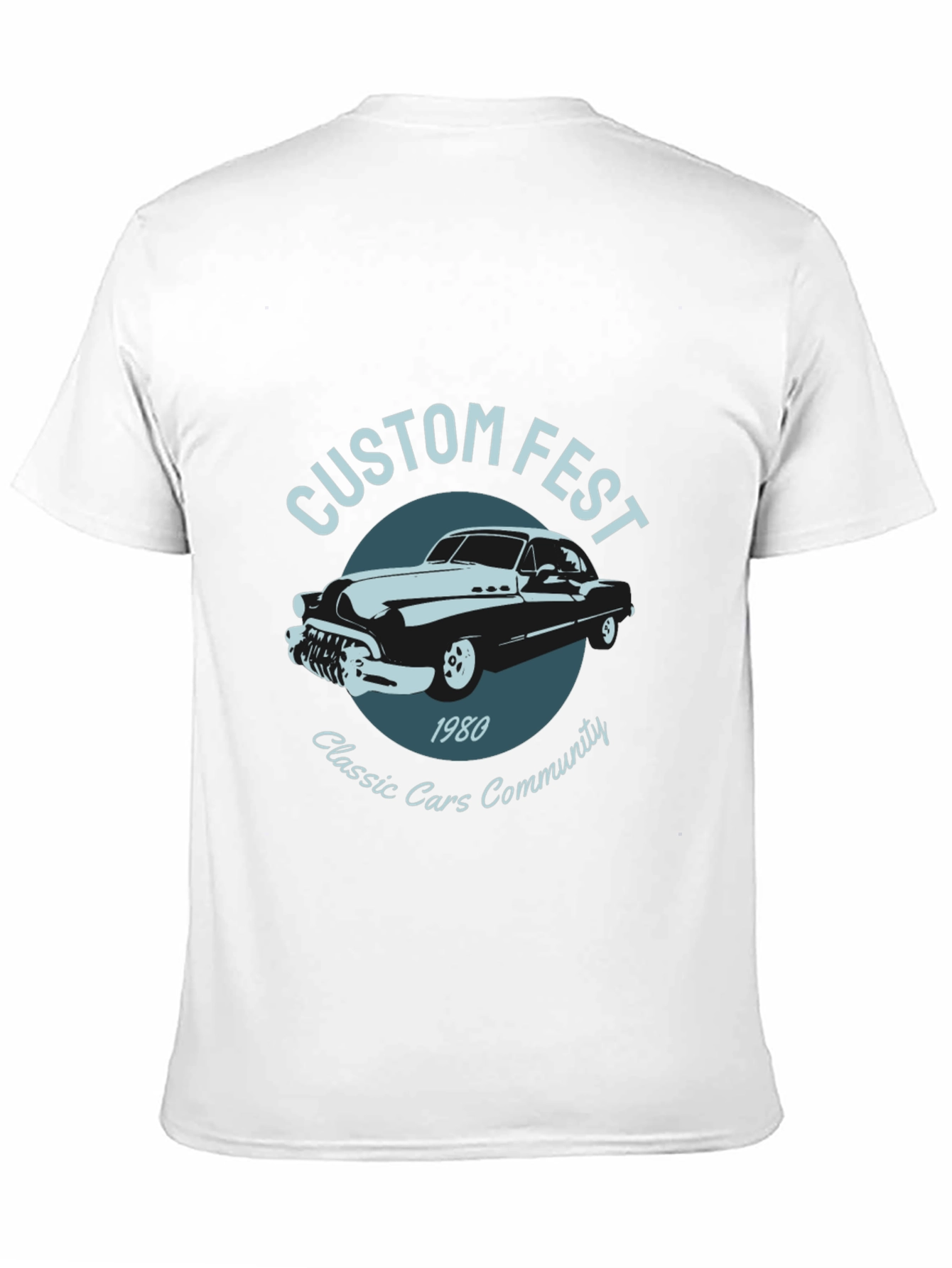 Custom Fest Classic Cars T-Shirt - 1980 Design
