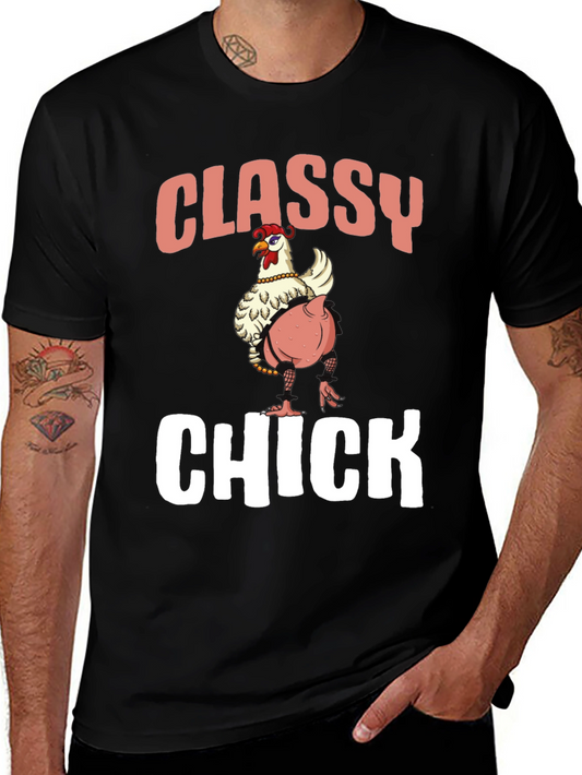 Classy Chick T-Shirt - Funny Animal Graphic Tee