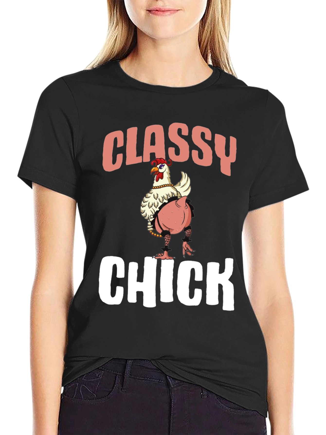 Classy Chick T-Shirt - Funny Animal Graphic Tee