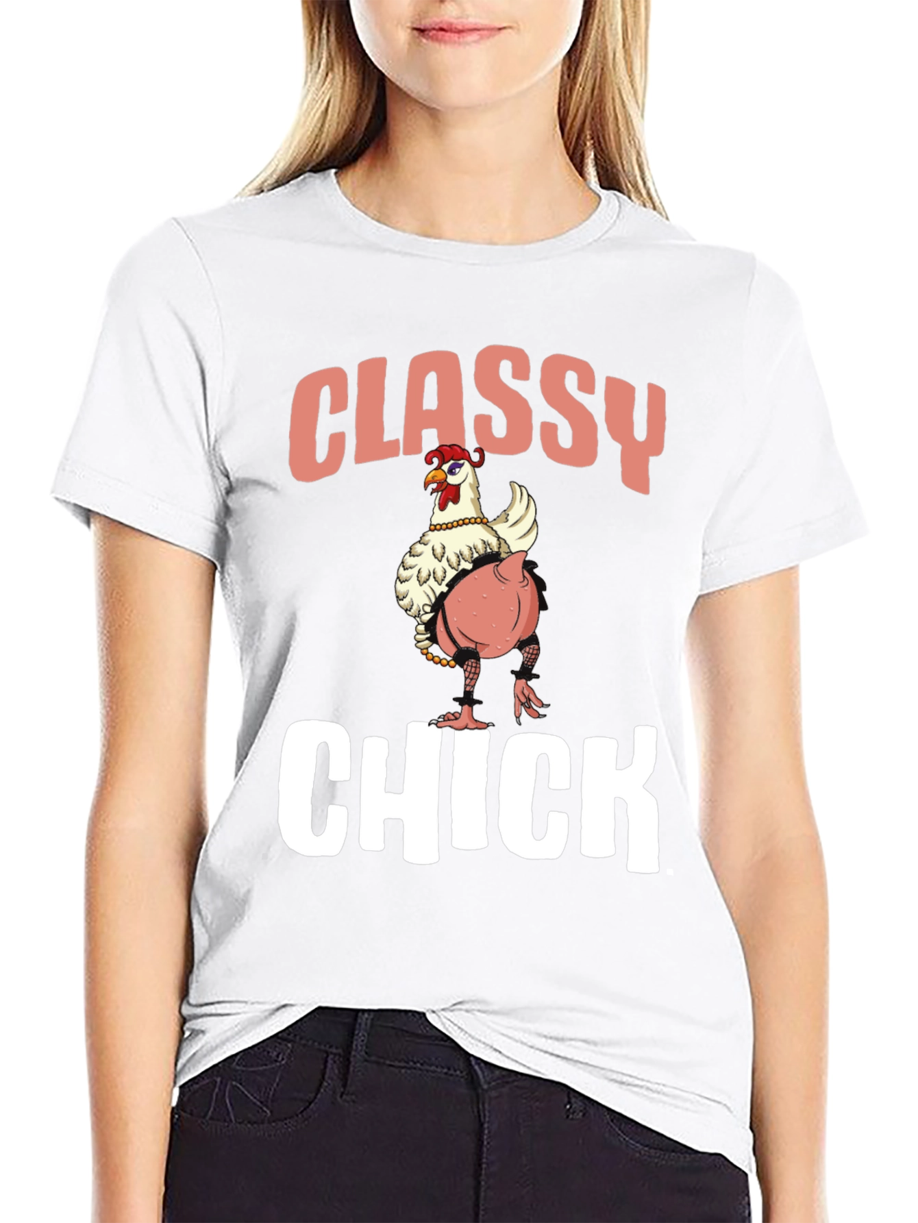 Classy Chick T-Shirt - Funny Animal Graphic Tee