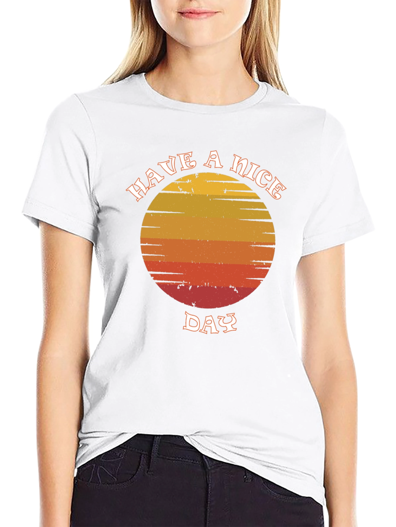 Retro Sunset Graphic T-Shirt - Have A Nice Day