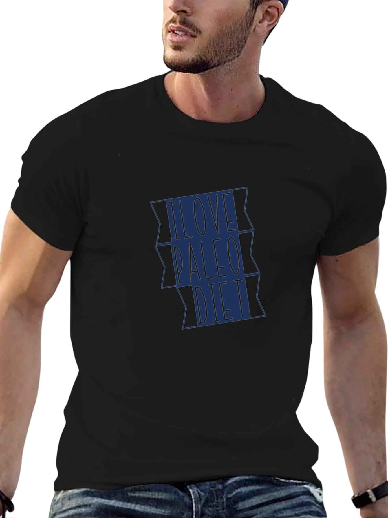 I Love Paleo Diet Black T-Shirt