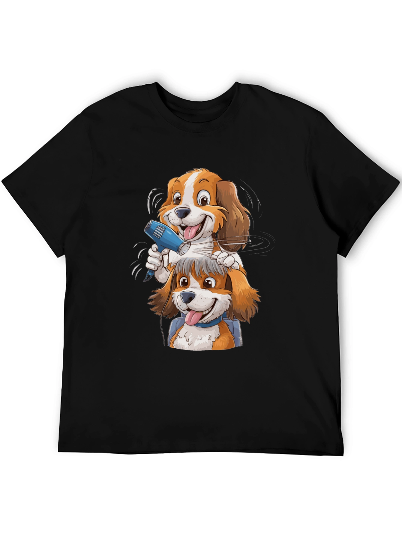 Funny Dog Grooming Cartoon Graphic Tee
