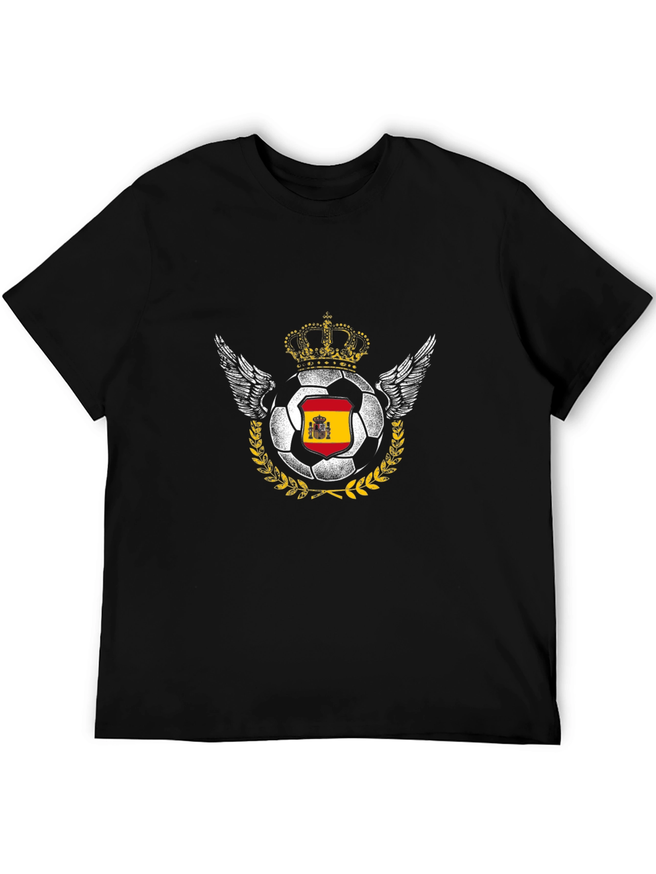 Spain Soccer Pride Tee - Crowned Football T-Shirt