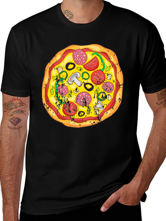Pizza Graphic T-Shirt - Foodie Fashion Tee