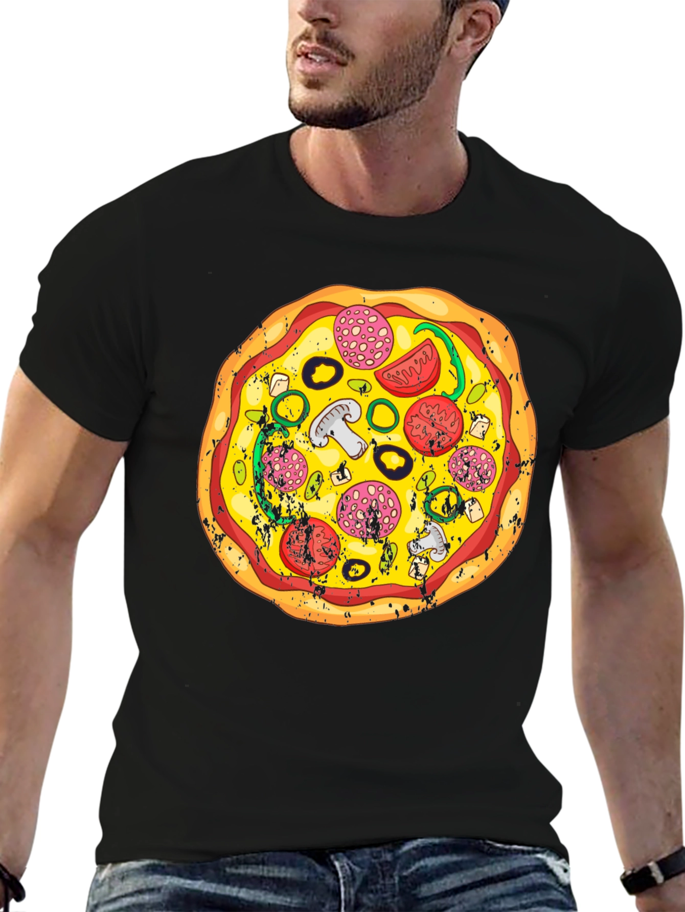 Pizza Graphic T-Shirt - Foodie Fashion Tee