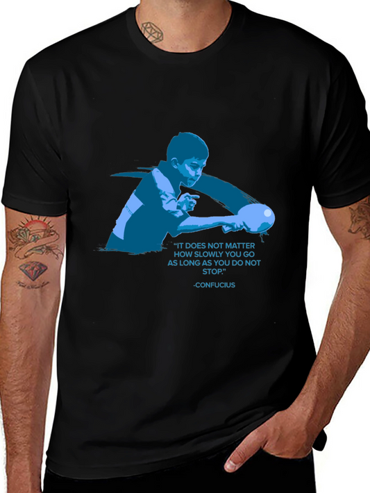 Confucius Quote T-Shirt - Never Stop