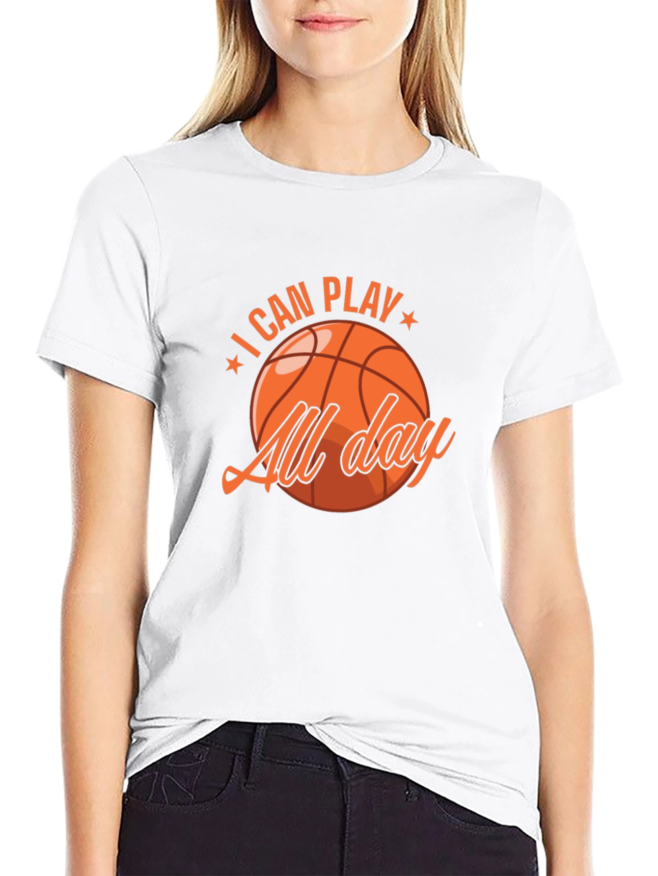 I Can Play All Day Basketball Graphic Tee