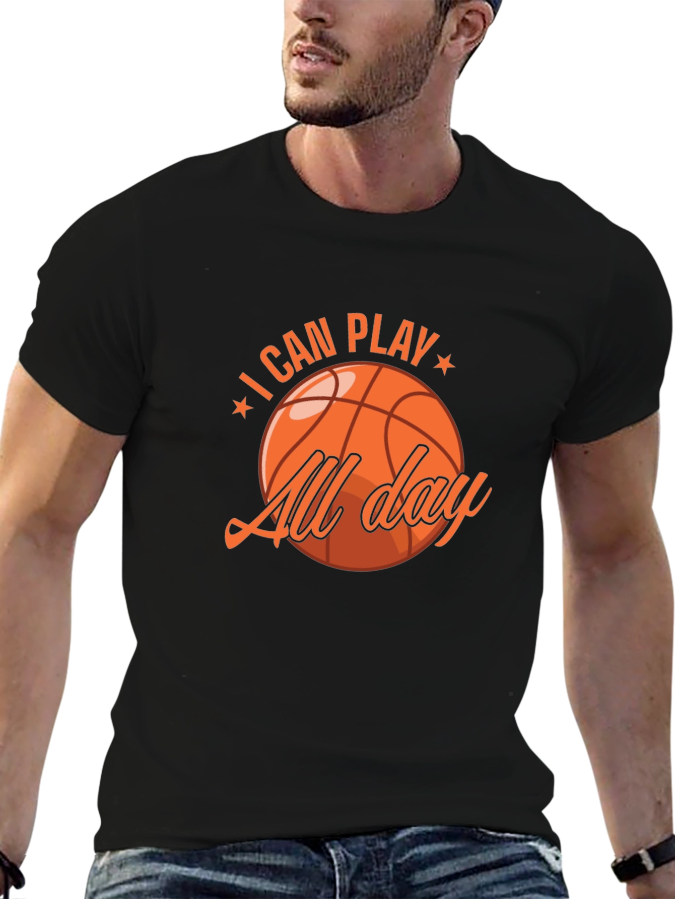 I Can Play All Day Basketball Graphic Tee