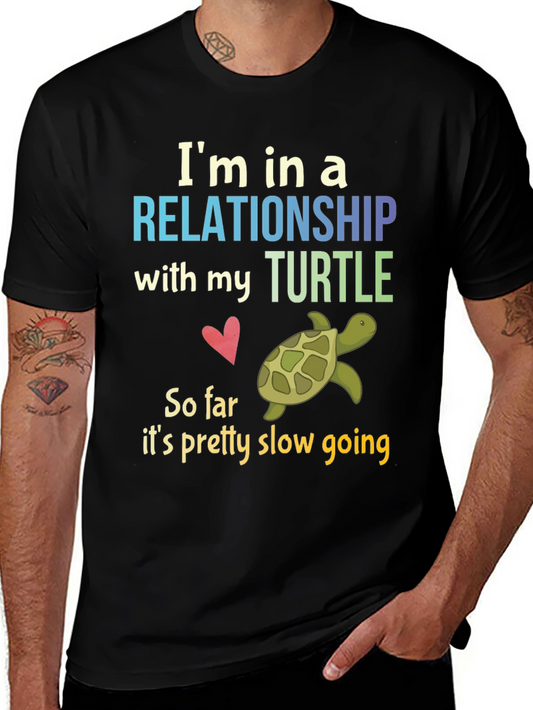Relationship with My Turtle Graphic T-Shirt