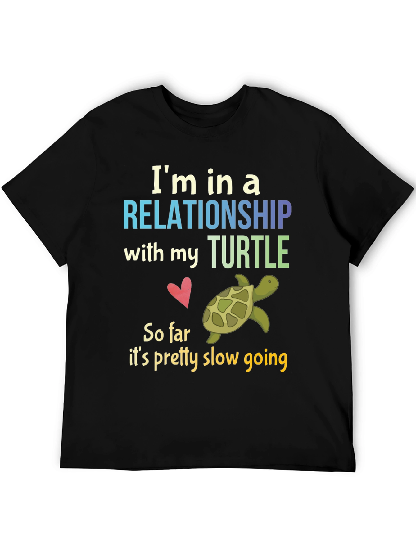 Relationship with My Turtle Graphic T-Shirt