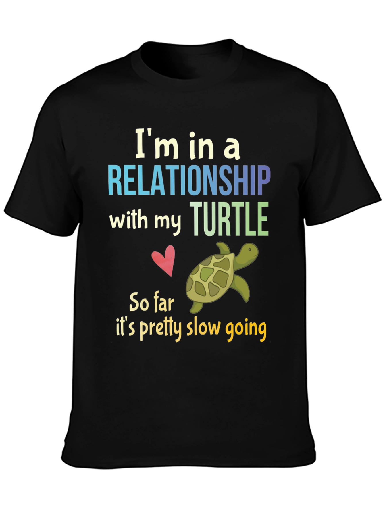 Relationship with My Turtle Graphic T-Shirt