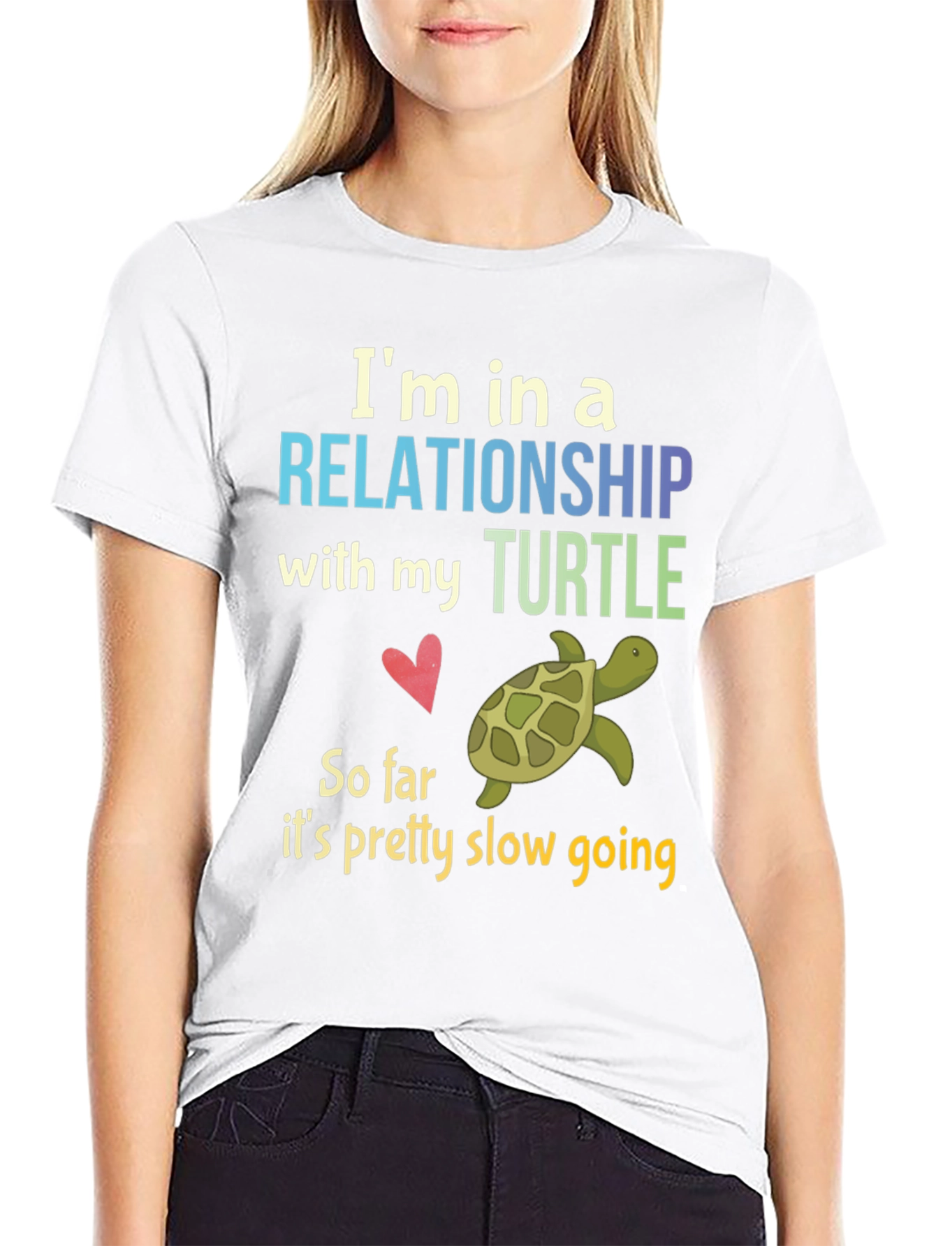 Relationship with My Turtle Graphic T-Shirt